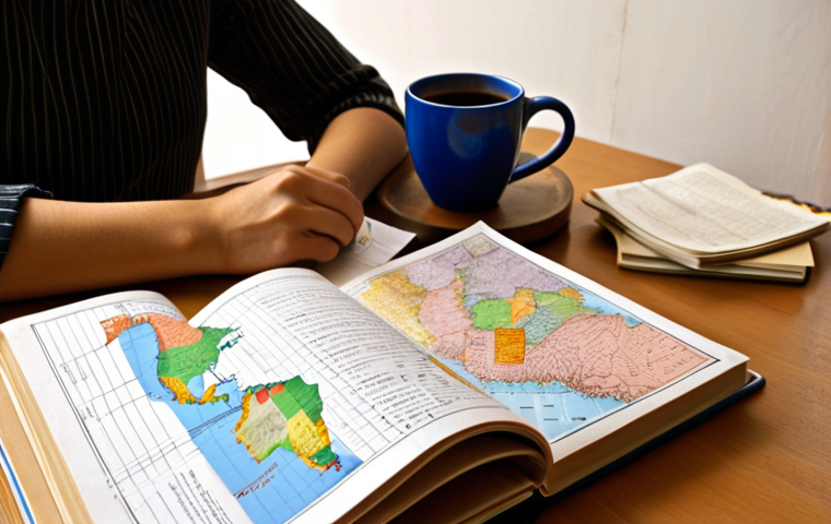 **Image Prompt:** A brightly lit study space. Open textbooks and scattered notes surround a focused student diligently reviewing Incoterms charts. A world map hangs in the background, subtly emphasizing international trade. A steaming mug of coffee sits nearby. The scene aims to capture the feeling of intense preparation for a Trade English exam.
