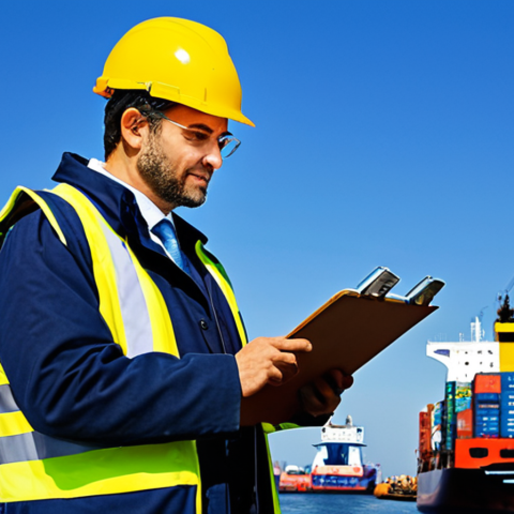 Incoterms in Action**

"A bustling harbor scene, container ship being loaded with goods, workers in safety vests, a businessman in a suit overseeing the operation with a clipboard, clear blue sky, representing international trade and logistics, fully clothed, appropriate attire, safe for work, perfect anatomy, natural proportions, professional photography, high quality, modest, family-friendly."

**