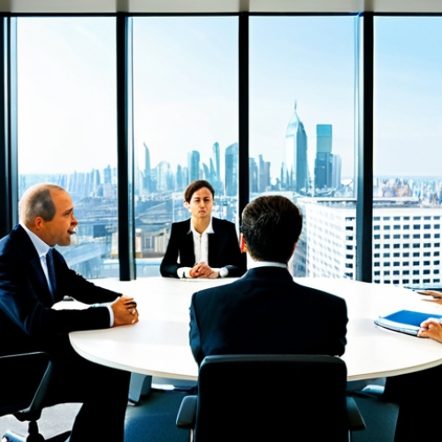 Home 21 Global Negotiation**
"A diverse group of business professionals, fully clothed in appropriate business attire, sitting around a large conference table, negotiating an international trade deal, serious but respectful expressions, modern office setting, city skyline visible through the window, natural lighting, perfect anatomy, correct proportions, safe for work, professional environment, appropriate content, high-quality rendering, professional."
**