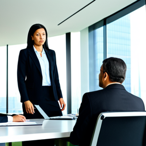 Home 19 무역영어 독학을 위한 필수 자료 - International Business Meeting**
"A professional and diverse group of business people in a modern c...