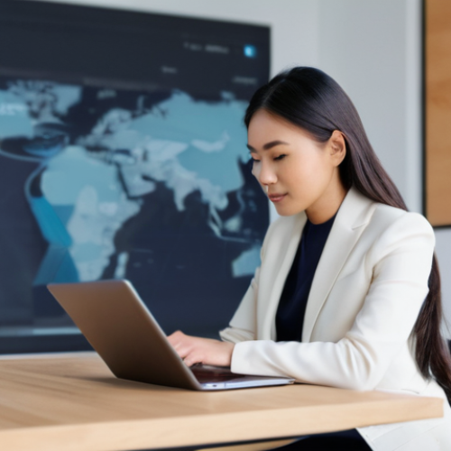 Home 18 무역영어 실기시험 준비와 피드백 활용법 - **Global Trade Immersion: Beyond the Textbooks**
* **Description**: A professional, mid-shot i...