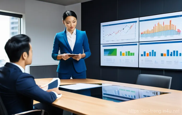 무역영어 자격증과 직무 역량 강화 방법 - **Prompt:** A diverse group of international business professionals, including men and women of vari...