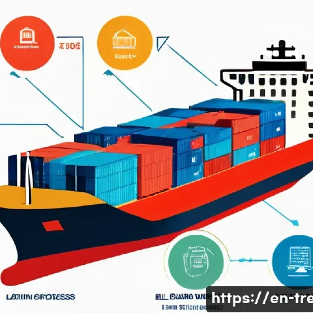 무역영어 시험 대비에서 발생한 주요 도전과 해결 사례 - A detailed and colorful infographic illustrating the shipping process from factory to buyer’s wareho...
