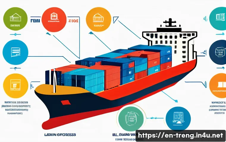 무역영어 시험 대비에서 발생한 주요 도전과 해결 사례 - A detailed and colorful infographic illustrating the shipping process from factory to buyer’s wareho...
