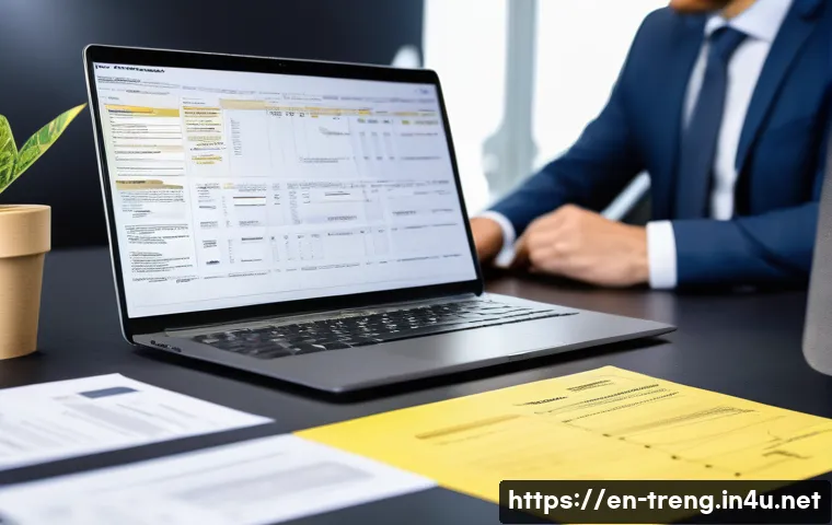 무역영어 시험 대비와 실전 문제풀이 - A detailed, professional office setting showing a trade specialist reviewing international shipping ...